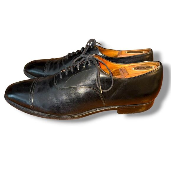 Black Church’s Cap Toe Oxford Dress Shoes Sz 11.5 - Picture 5 of 11